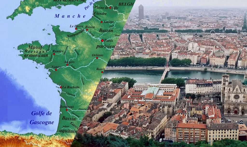 Carte de France et photo de Lyon : je travaille à distance mais je peux aussi vous rencontrer à Lyon