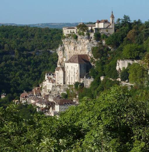 Le village touristique de Rocamadour dans le Lot