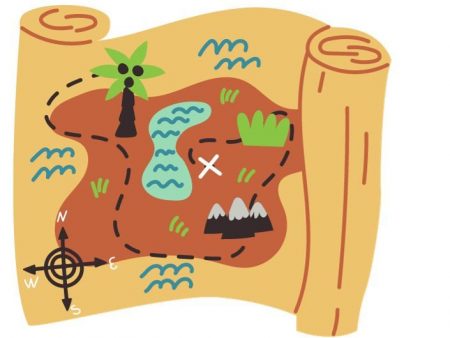 Carte d'une île au trésor