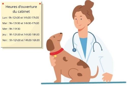Horaires d'ouverture d'un cabinet de vétérinaire